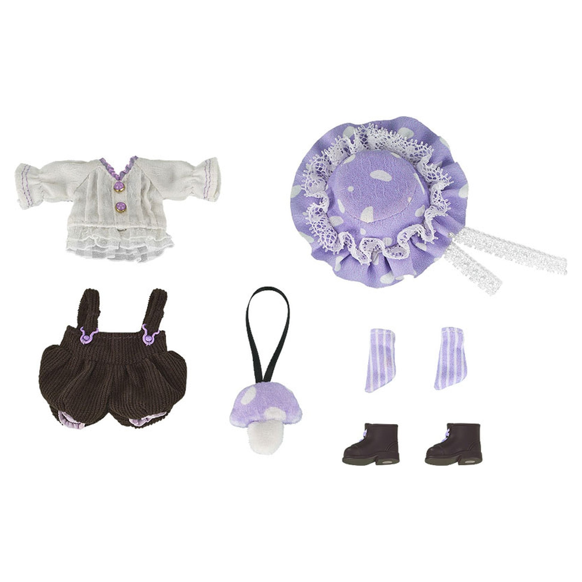 Nendoroid Doll Outfit Set: Mushroom - Boy (Purple) - Image 1