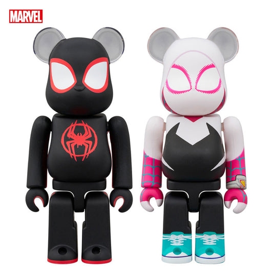 BE@RBRICK SPIDER-MAN (Miles Morales) & SPIDER-GWEN 2PCS SET - Image 1