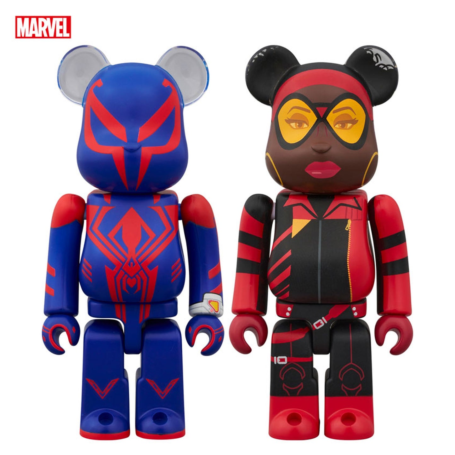 BE@RBRICK SPIDER-MAN 2099 & SPIDER-WOMAN 2PCS SET - Image 1