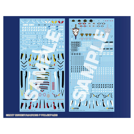 V.F.G. Macross Frontier VF-25 Regular Decals Set - Image 1