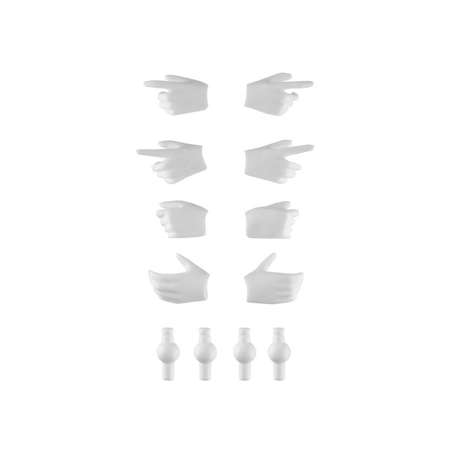 LittleArmory LA-OP21 Gun Holding Hand for Megami Device White Plastic Model - Image 1
