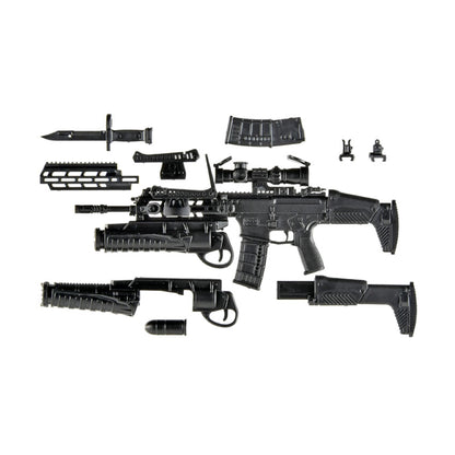 LittleArmory [LA112] 20 Model Rifle & Grenade Launcher 1/12 Plastic Model - Image 1