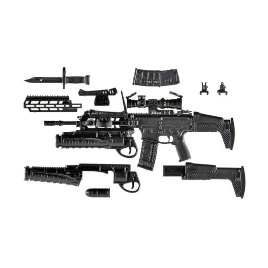LittleArmory [LA112] 20 Model Rifle & Grenade Launcher 1/12 Plastic Model - Image 1
