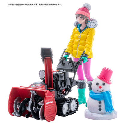 PLAMAX MF-62 Minori with Honda Small Snow Plow HSS1170n (JX) 1/20 Plastic Model - Image 1
