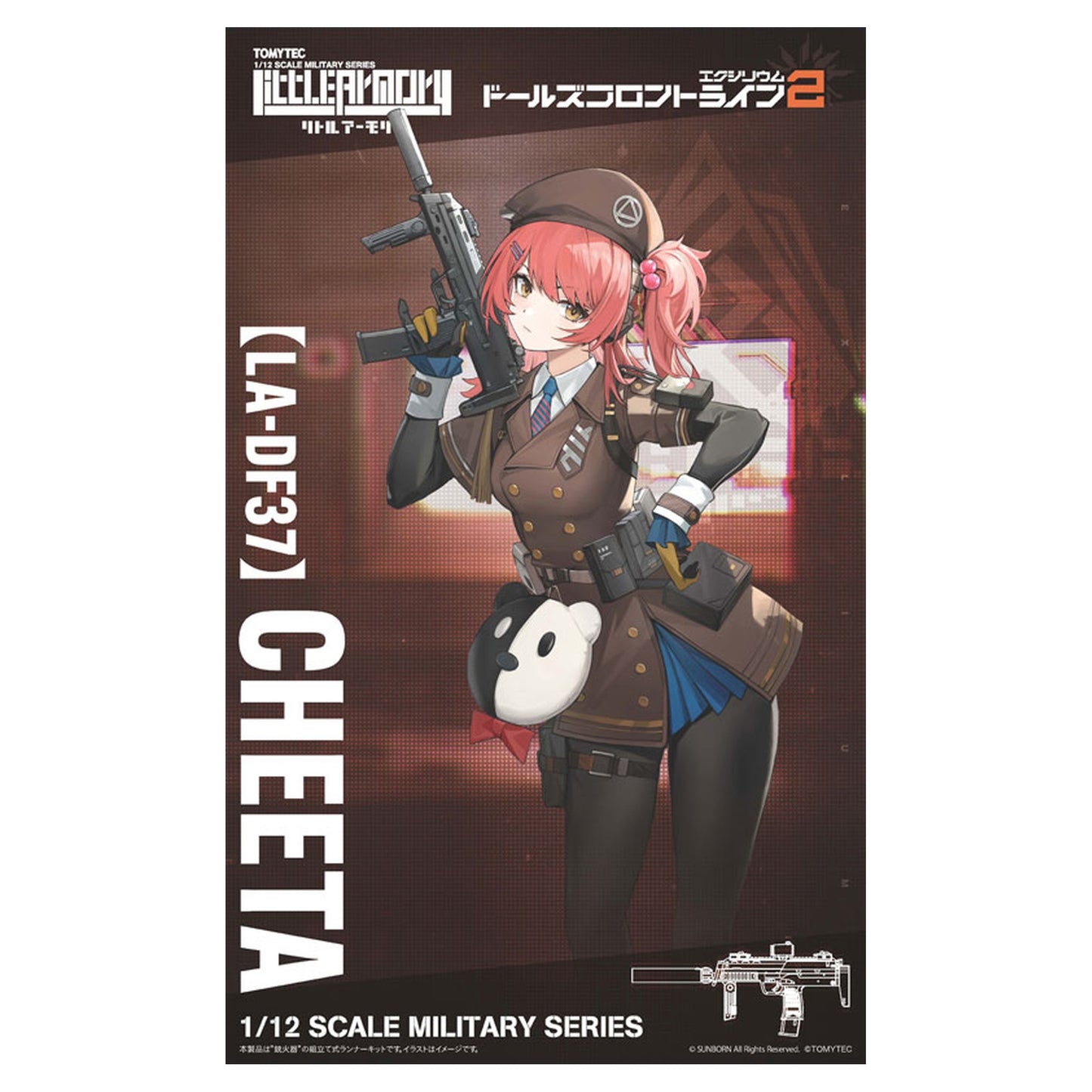 LittleArmory [LA-DF37] Girls' Frontline 2 Cheeta 1/12 Plastic Model - Image 1