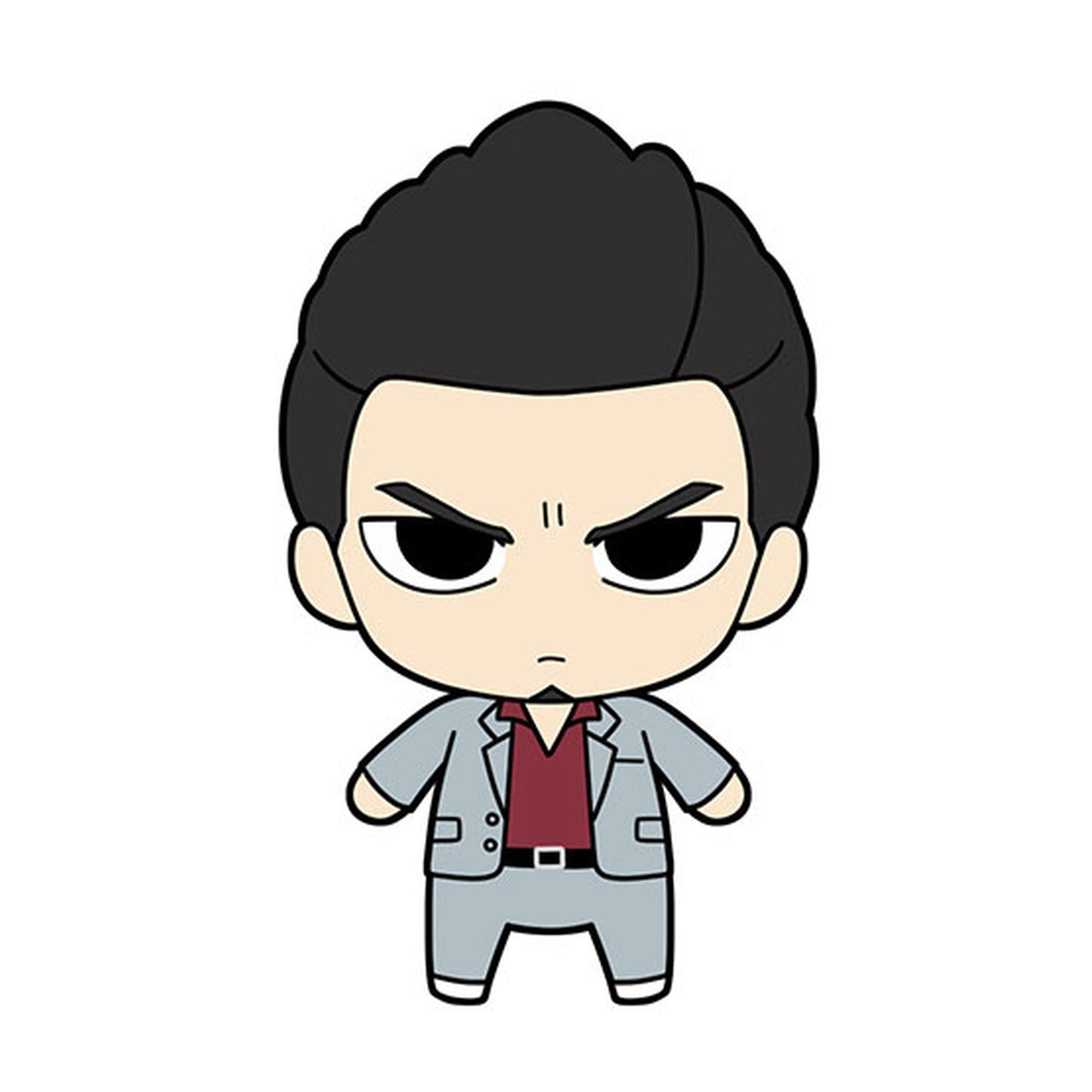 Like a Dragon Kiwami Plushie and Tin Badge Set - Kazuma Kiryu - Image 1
