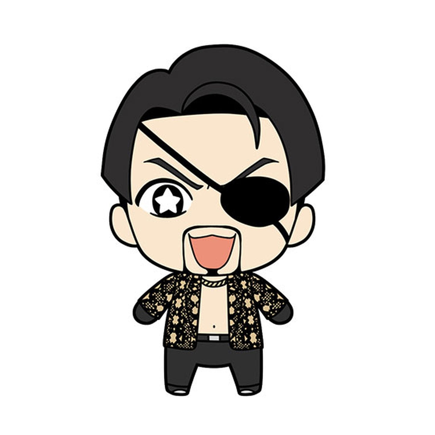 Like a Dragon Kiwami Plushie and Tin Badge Set - Goro Majima - Image 1