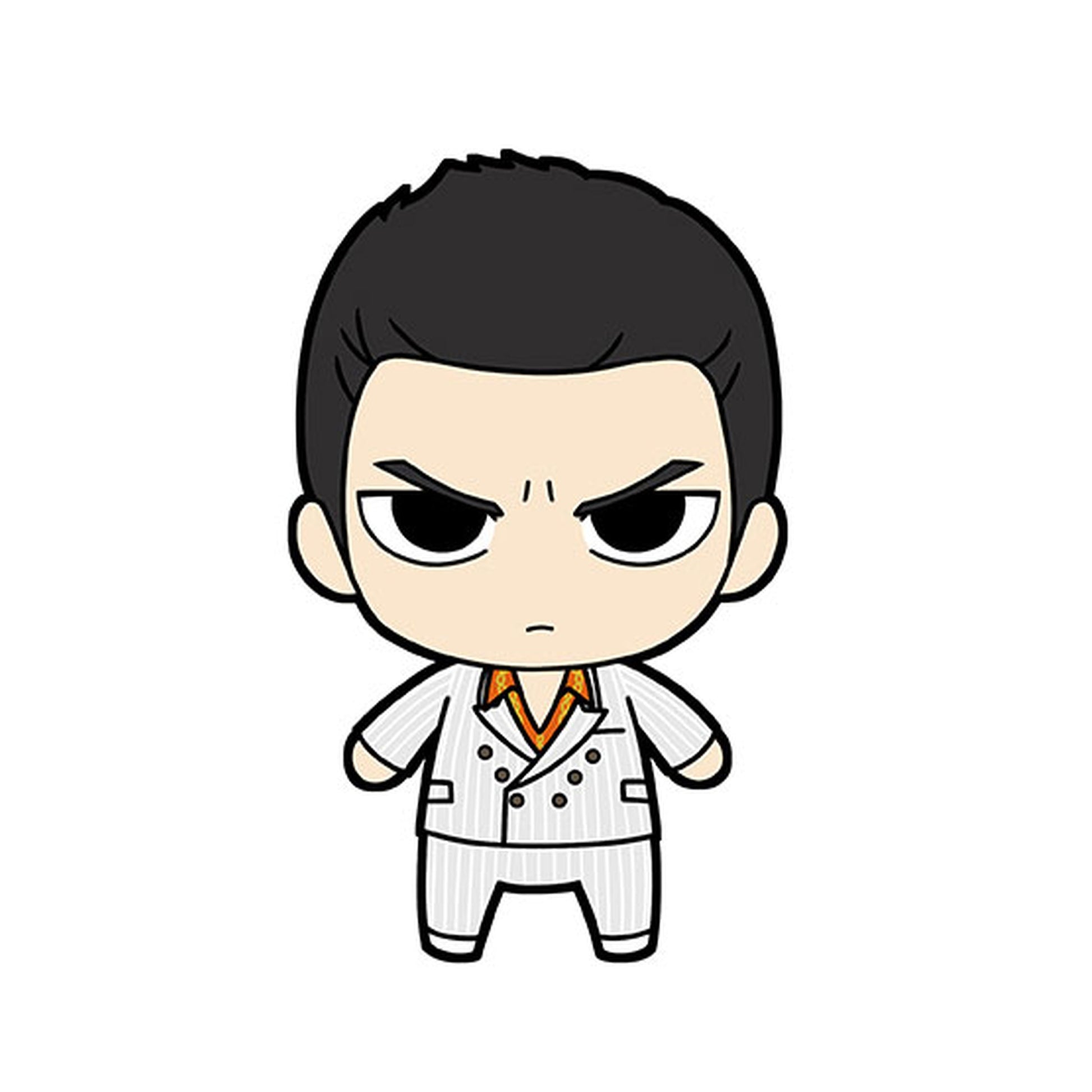 Like a Dragon 0 Plushie and Tin Badge Set - Kazuma Kiryu - Image 1