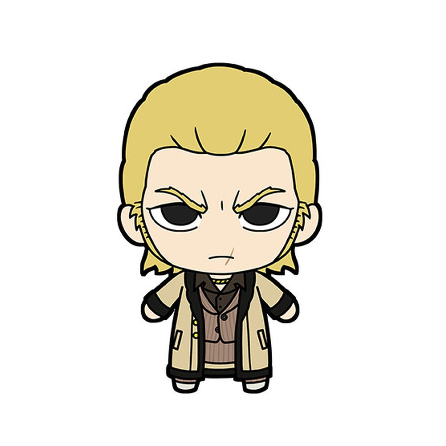 Like a Dragon Kiwami 2 Plushie and Tin Badge Set - Ryuji Goda - Image 1