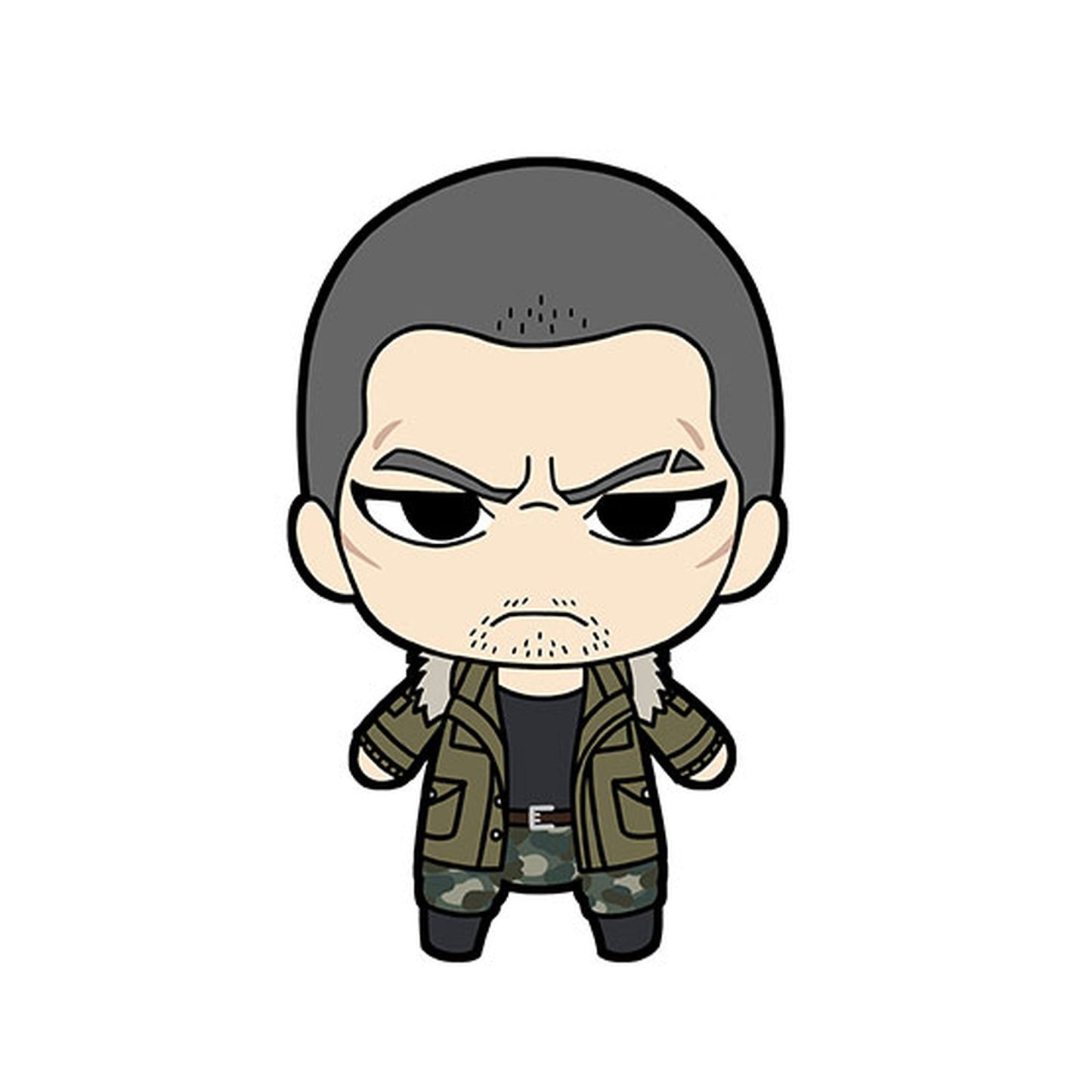 Like a Dragon 5 Plushie and Tin Badge Set - Taiga Saejima - Image 1