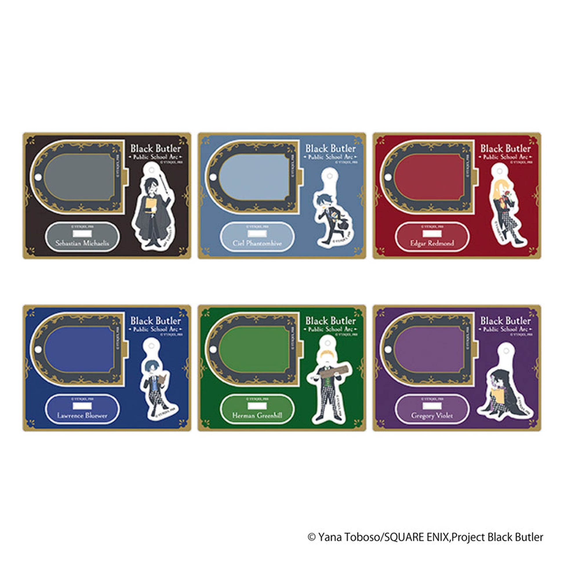 Black Butler: Public School Arc YuraYura Acrylic Stand Collection Yuru Palette 6Pack BOX - Image 1