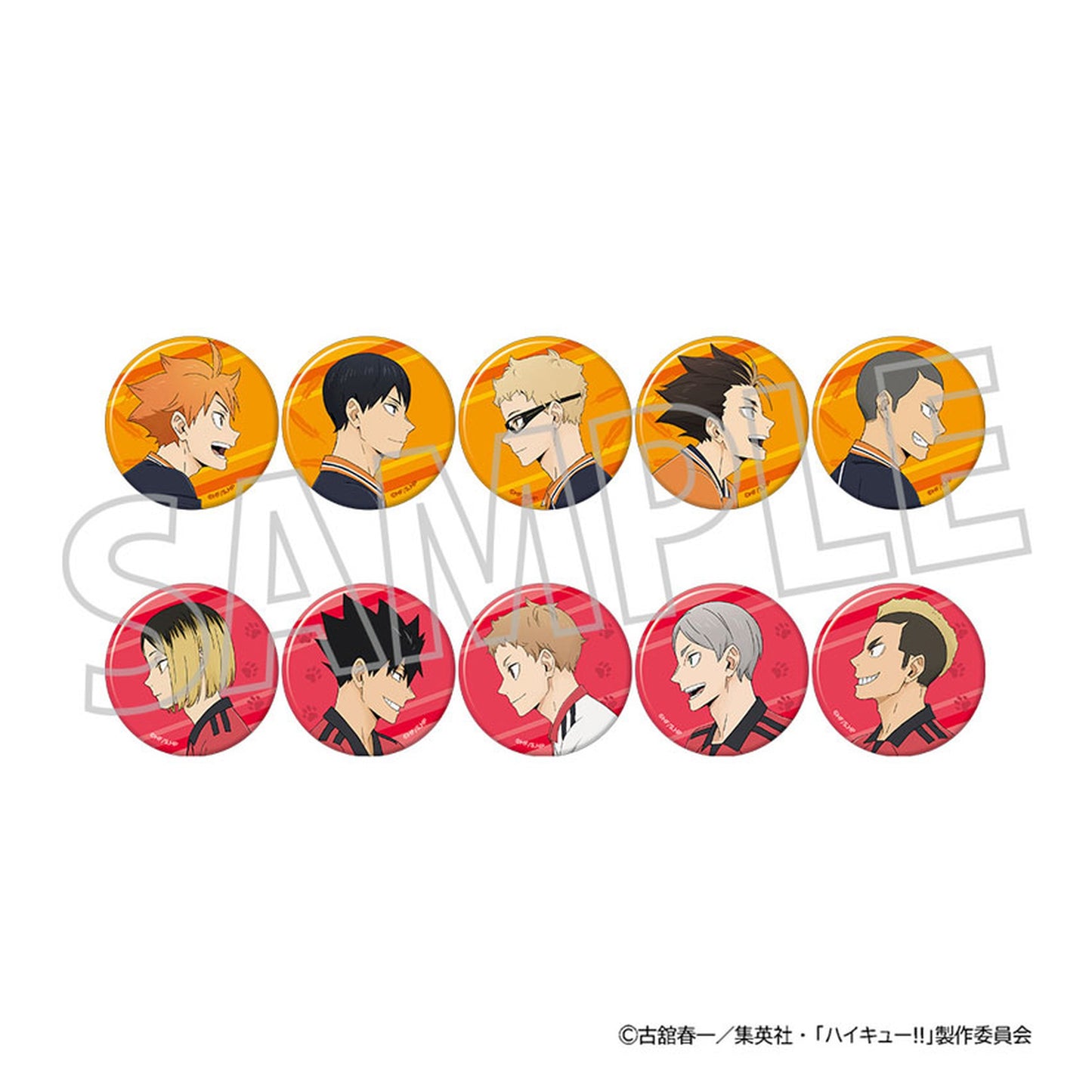 Haikyuu!! Chara Badge Collection 10Pack BOX - Image 1