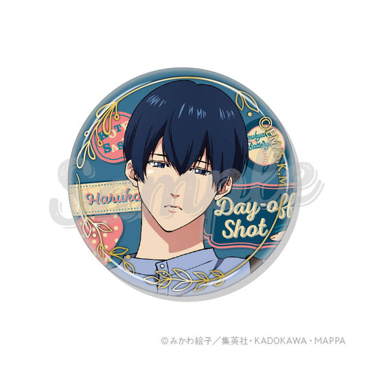 Boukyaku Battery Day-off Shot Trading Foiled Tin Badge 5Pack BOX - Image 1
