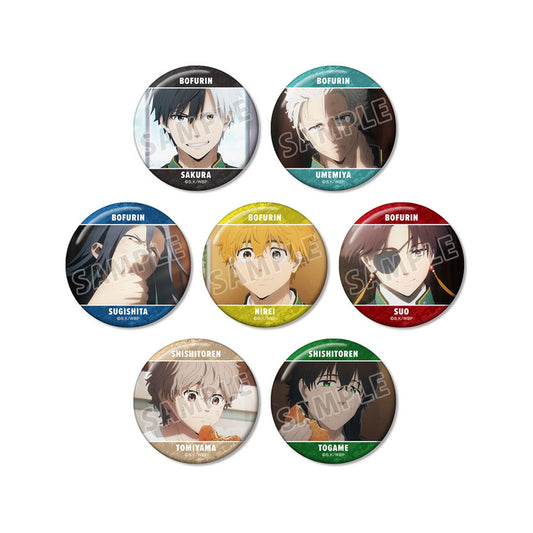 WIND BREAKER TV Anime Trading Scene Photo Tin Badge 7Pack BOX - Image 1