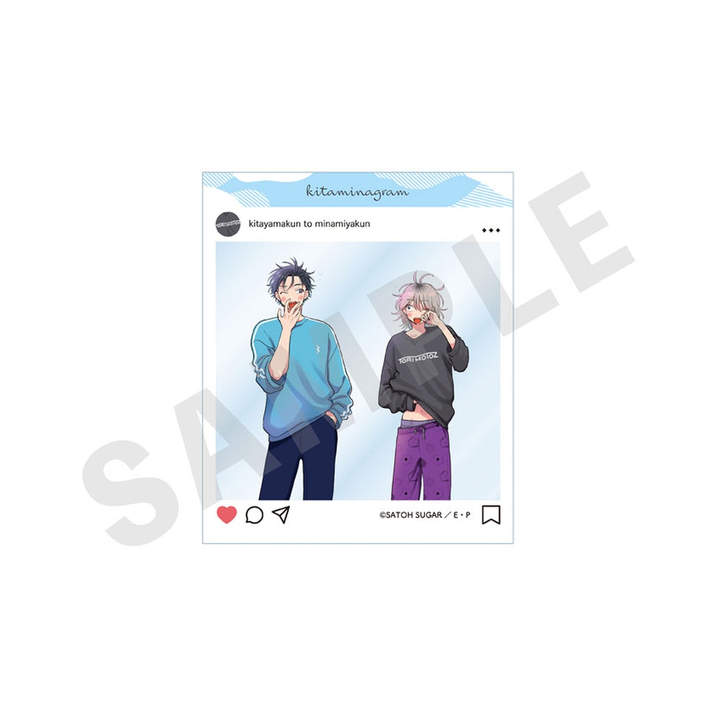 "Kitayama kun to Minamiya kun" Trading SNS Style Clear Card 10Item Set - Image 1