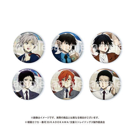 Bungo Stray Dogs Duty Travel Series Trading Tin Badge 6Pack BOX - Image 1