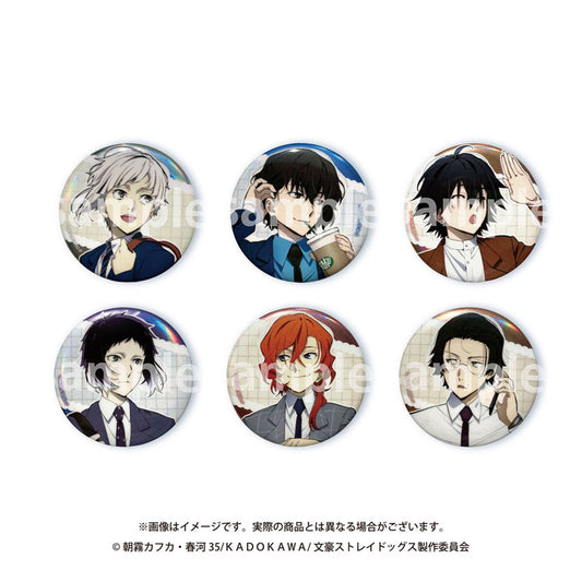 Bungo Stray Dogs Duty Travel Series Trading Tin Badge 6Pack BOX - Image 1
