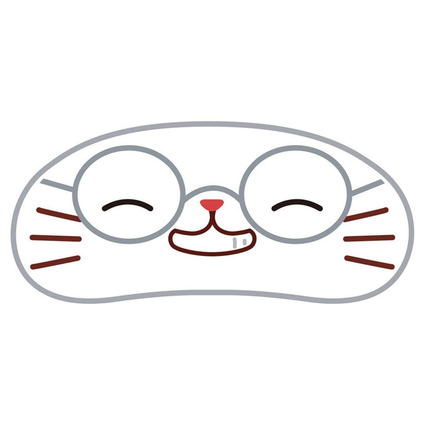3-nen Z-gumi Ginpachi-sensei withCAT Plush Keychain w/Eye Mask Shinpachi Shimura - Image 1
