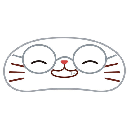 3-nen Z-gumi Ginpachi-sensei withCAT Plush Keychain w/Eye Mask Shinpachi Shimura - Image 1