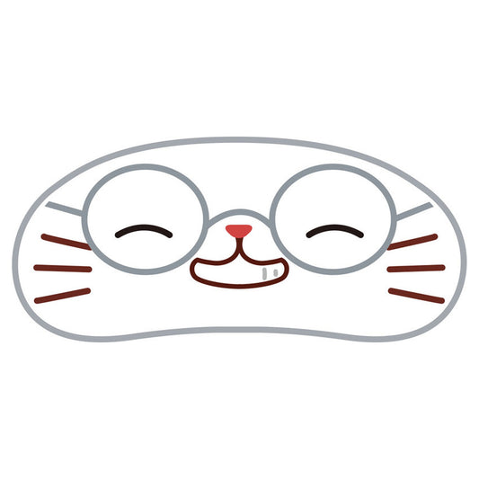 3-nen Z-gumi Ginpachi-sensei withCAT Plush Keychain w/Eye Mask Shinpachi Shimura - Image 1