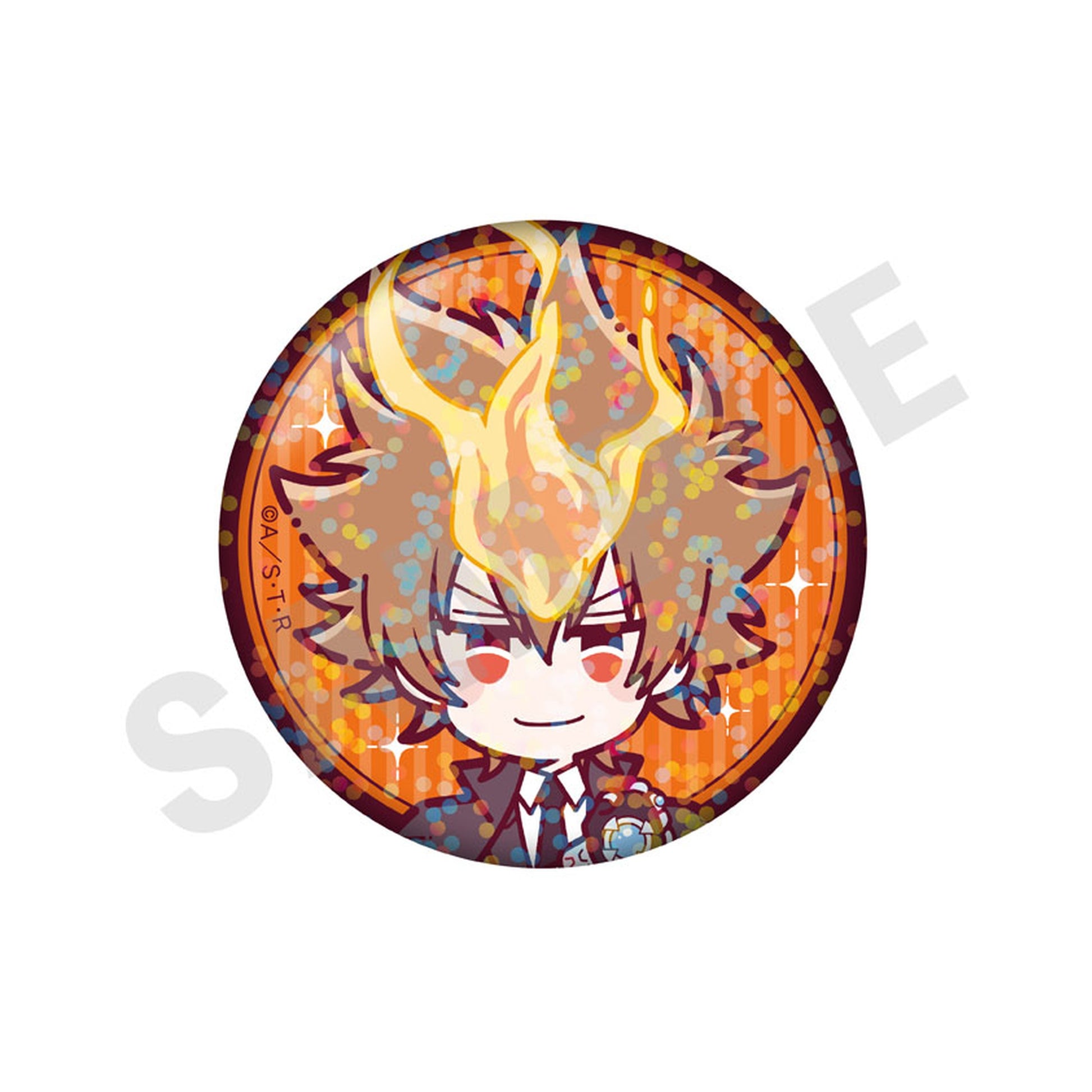Reborn! Mini Chara Suit Series Trading Shiny Tin Badge 7Pack BOX - Image 1