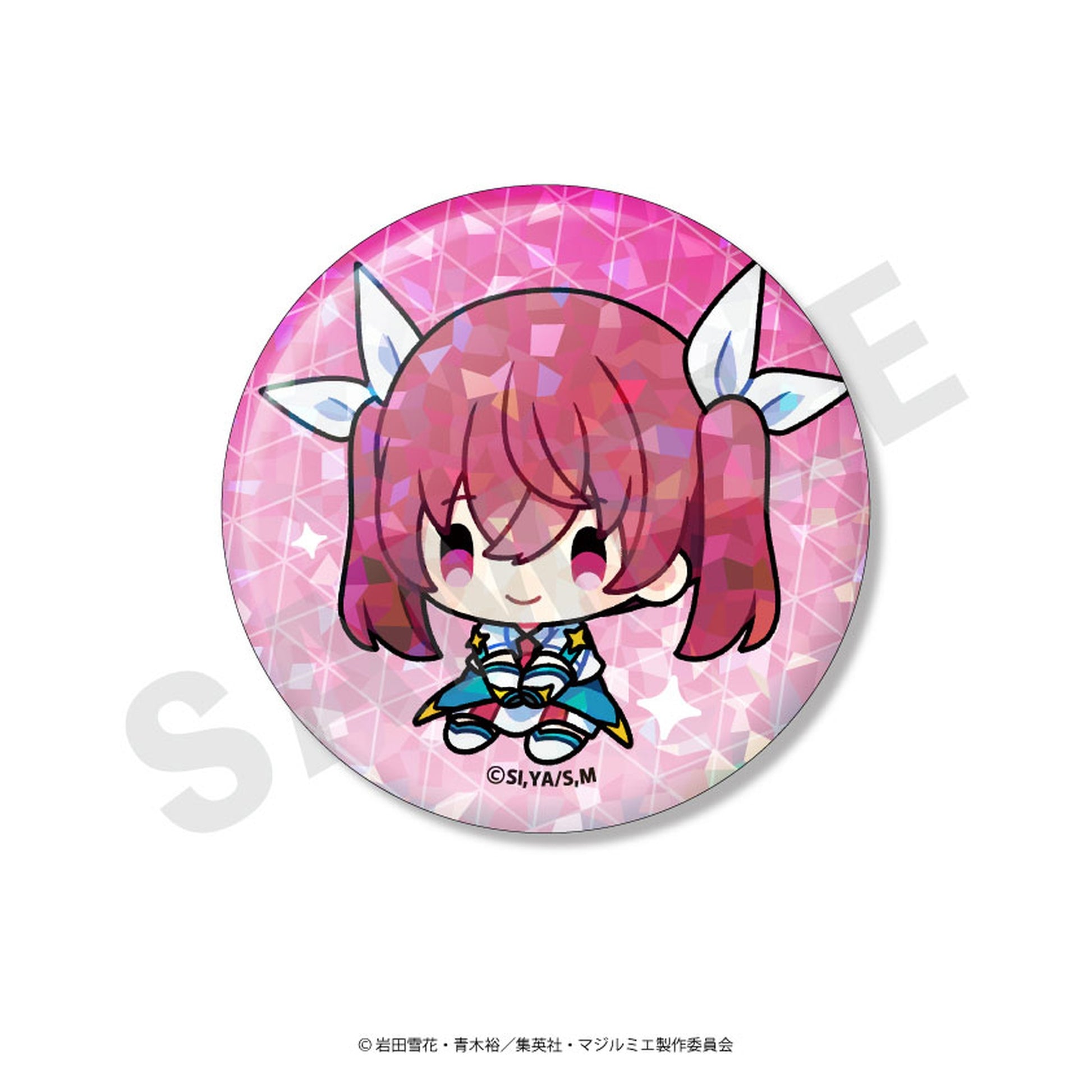 Magilumiere Co. Ltd. Trading Hologram Tin Badge Mini Chara 8Pack BOX - Image 1