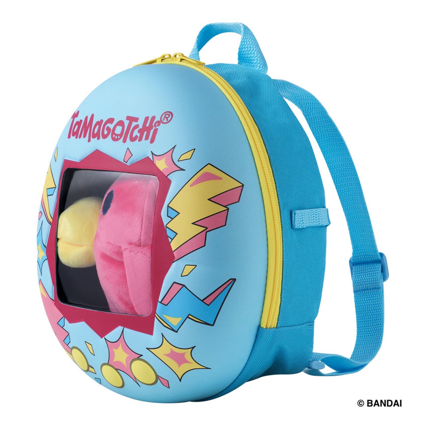Tamagotchi Kurutto Sukusuku Plush Outing Backpack Set Hashizoutchi - Image 1
