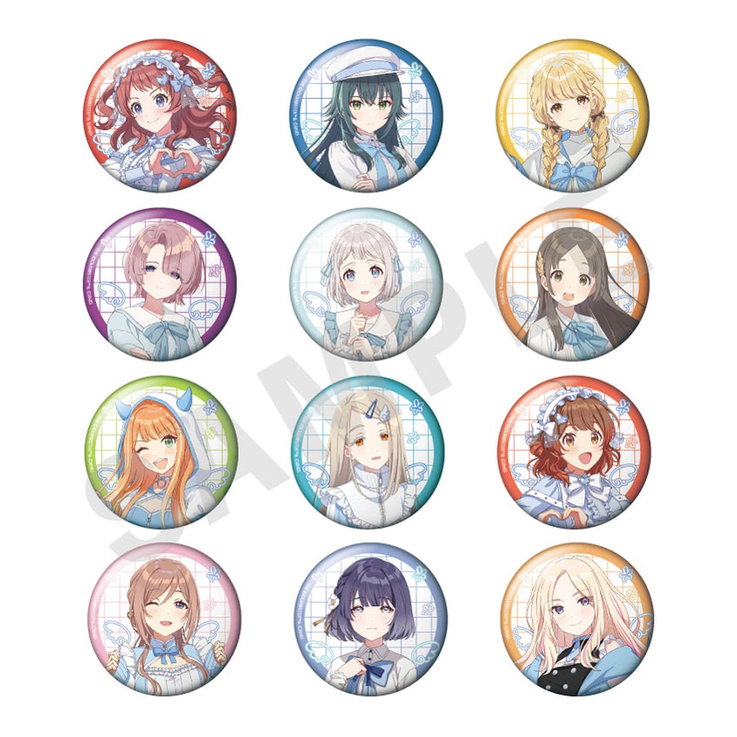 Gakuen iDOLM@STER Tin Badge 12Pack BOX - Image 1