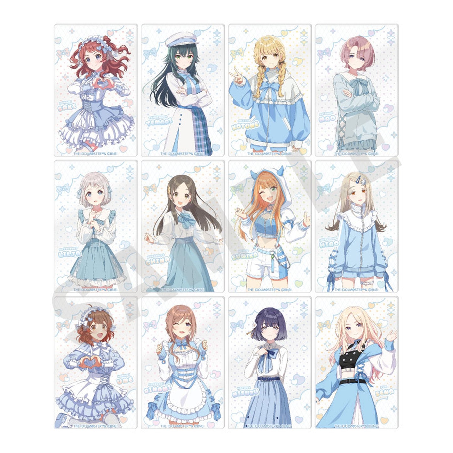 Gakuen iDOLM@STER Acrylic Card 12Pack BOX - Image 1