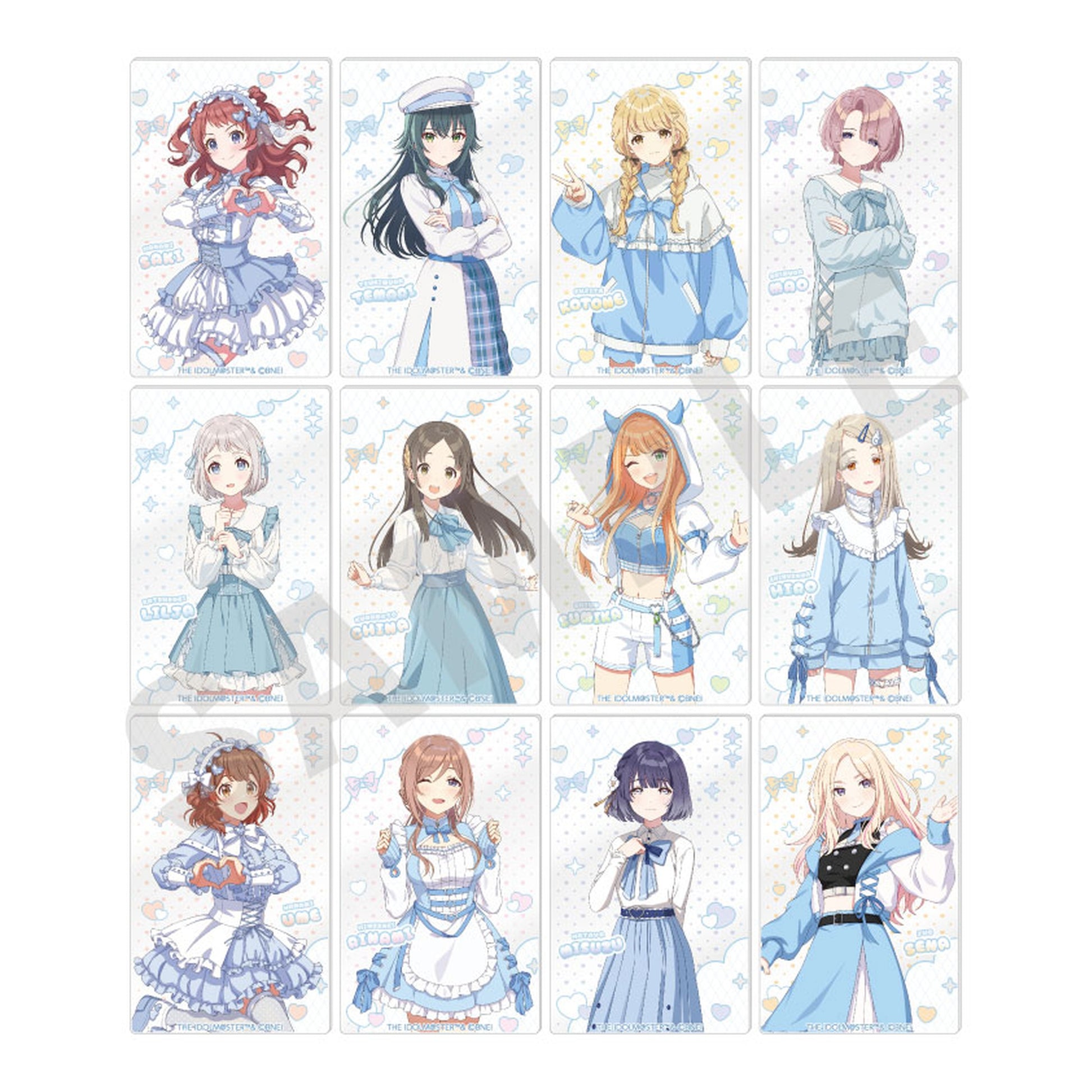Gakuen iDOLM@STER Acrylic Card 12Pack BOX - Image 1
