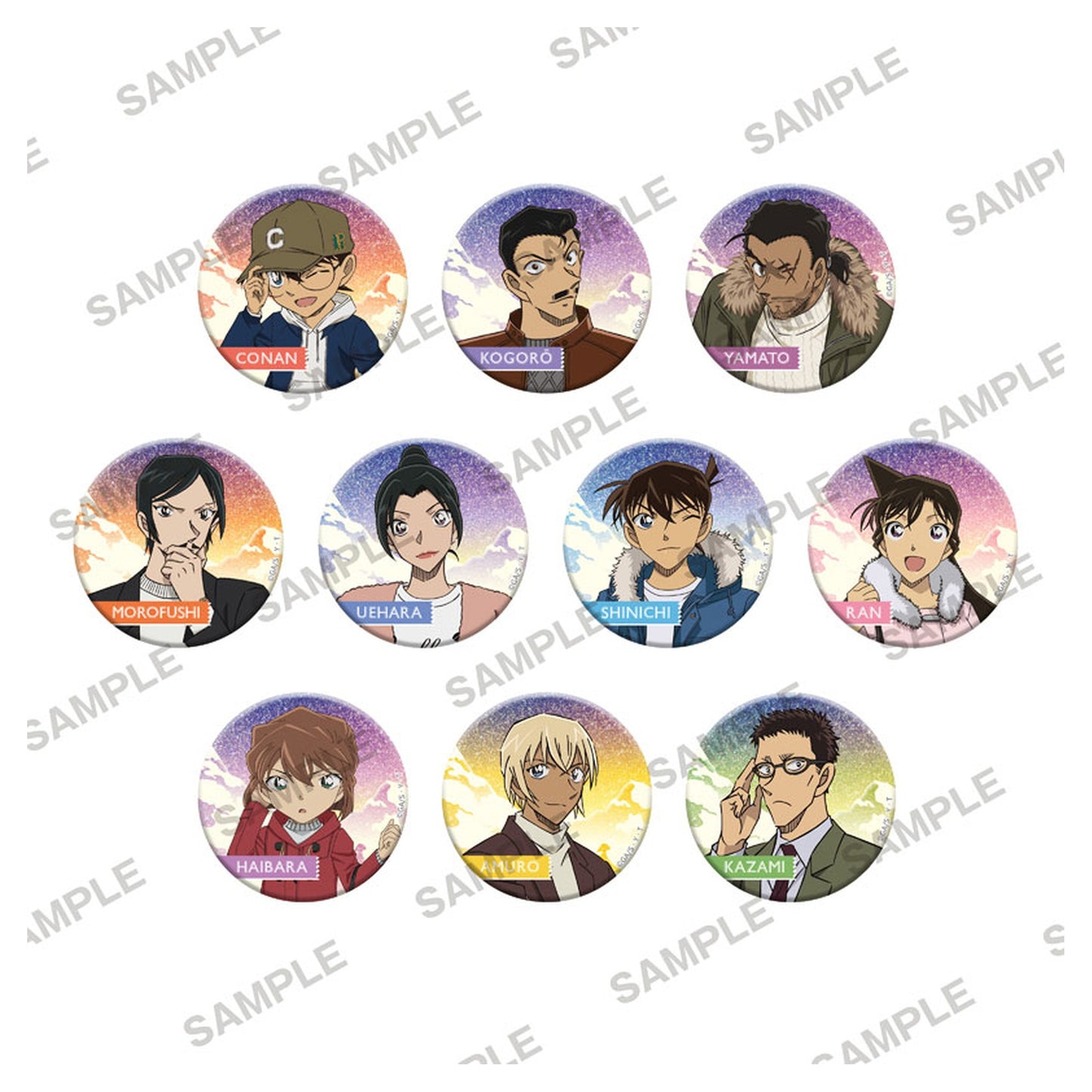 Detective Conan Sparkling Can Badge Collection - Snow ver. 10Pack BOX - Image 1