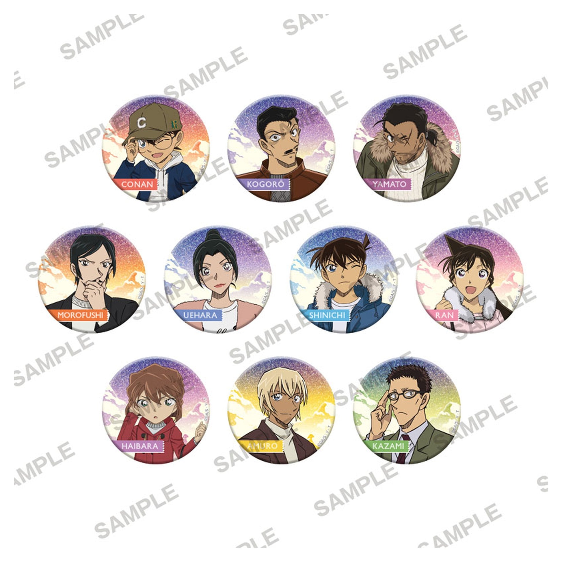 Detective Conan Sparkling Can Badge Collection - Snow ver. 10Pack BOX - Image 1
