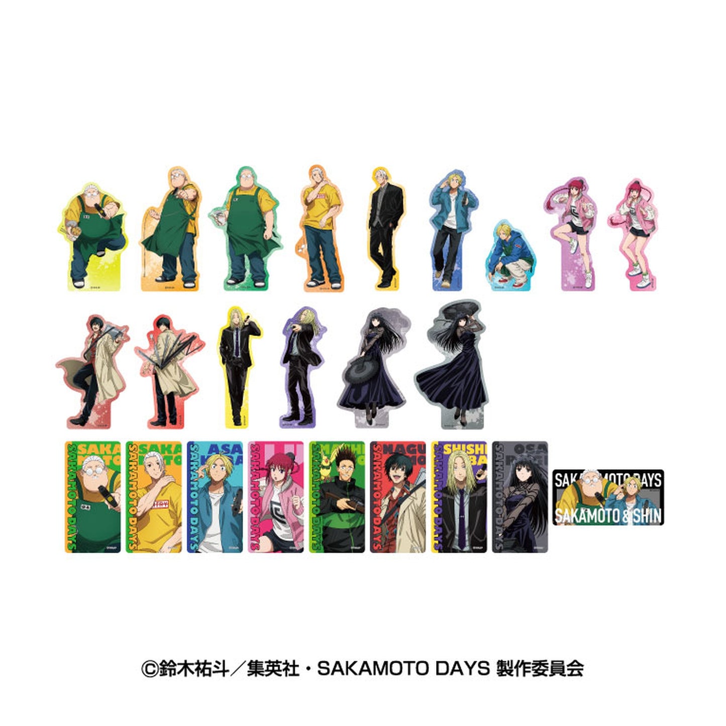TV Anime SAKAMOTO DAYS Diecut Clear Sheet 12Pack BOX - Image 1