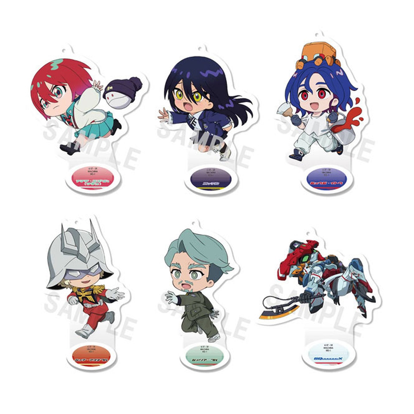 Tokotoko Acrylic Stand Mobile Suit Gundam GQuuuuuuX 6Pack BOX - Image 1