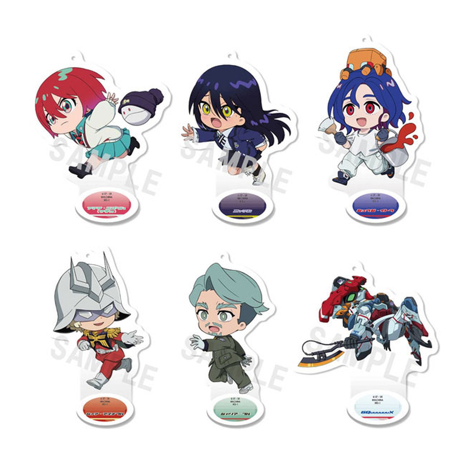 Tokotoko Acrylic Stand Mobile Suit Gundam GQuuuuuuX 6Pack BOX - Image 1