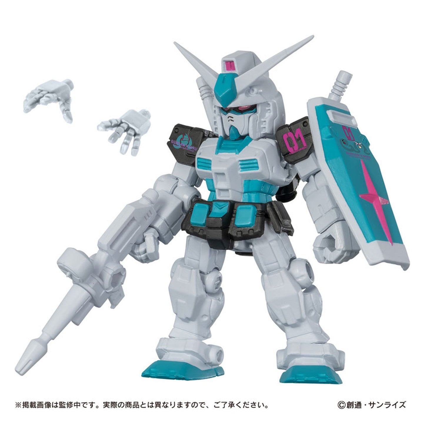 Mobile Suit Gundam MOBILE SUIT ENSEMBLE Hatsune Miku color Ver. 10Pack BOX - Image 1
