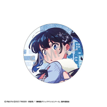 GRIDMAN UNIVERSE Trading Glitter Tin Badge Starry Sky Date 10Pack BOX - Image 1