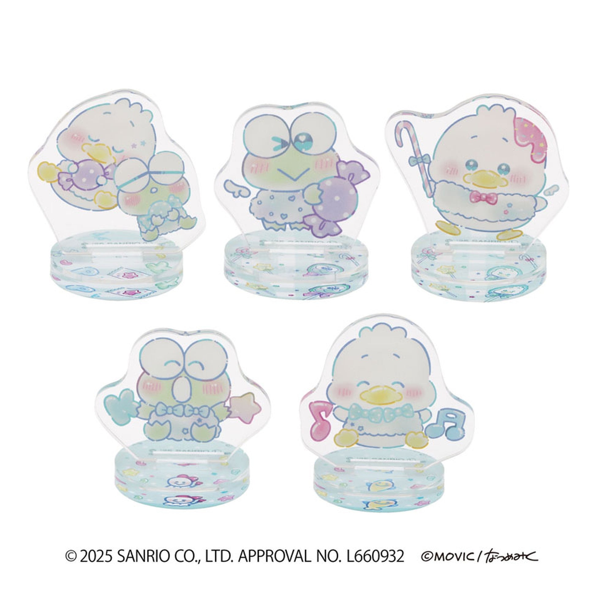 Sanrio Ahiru No Pekkle & KeroKero Keroppi DOLLY MIX Petit TureSta Collection 5Pack BOX - Image 1