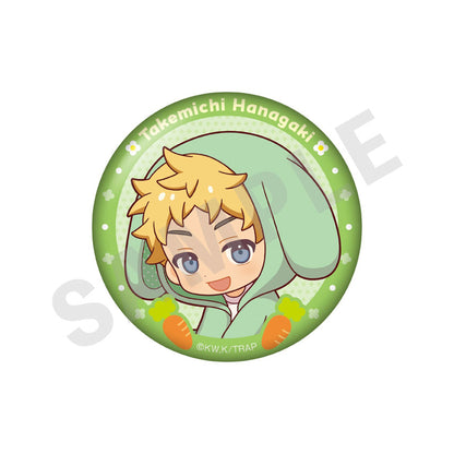 Tokyo Revengers Mini Chara Rabbit Ear Series Trading Tin Badge 7Item Set - Image 1