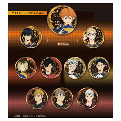 Haikyuu!! Gold Badge Vol.1 10 Pack Box - Image 1