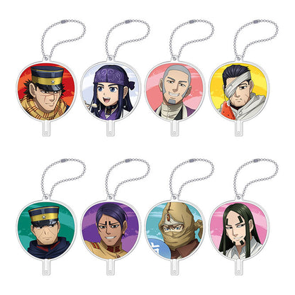 Golden Kamuy Handheld Fan-Shaped Acrylic Keychain Collection 8Pack BOX - Image 1