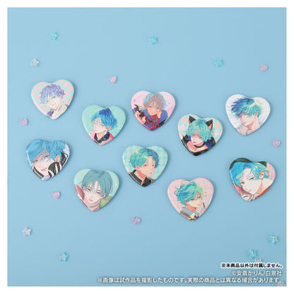 It Takes More Than a Pretty Face to Fall in Love Heart-shaped Chara Badge Collection 10Pack BOX - Image 1