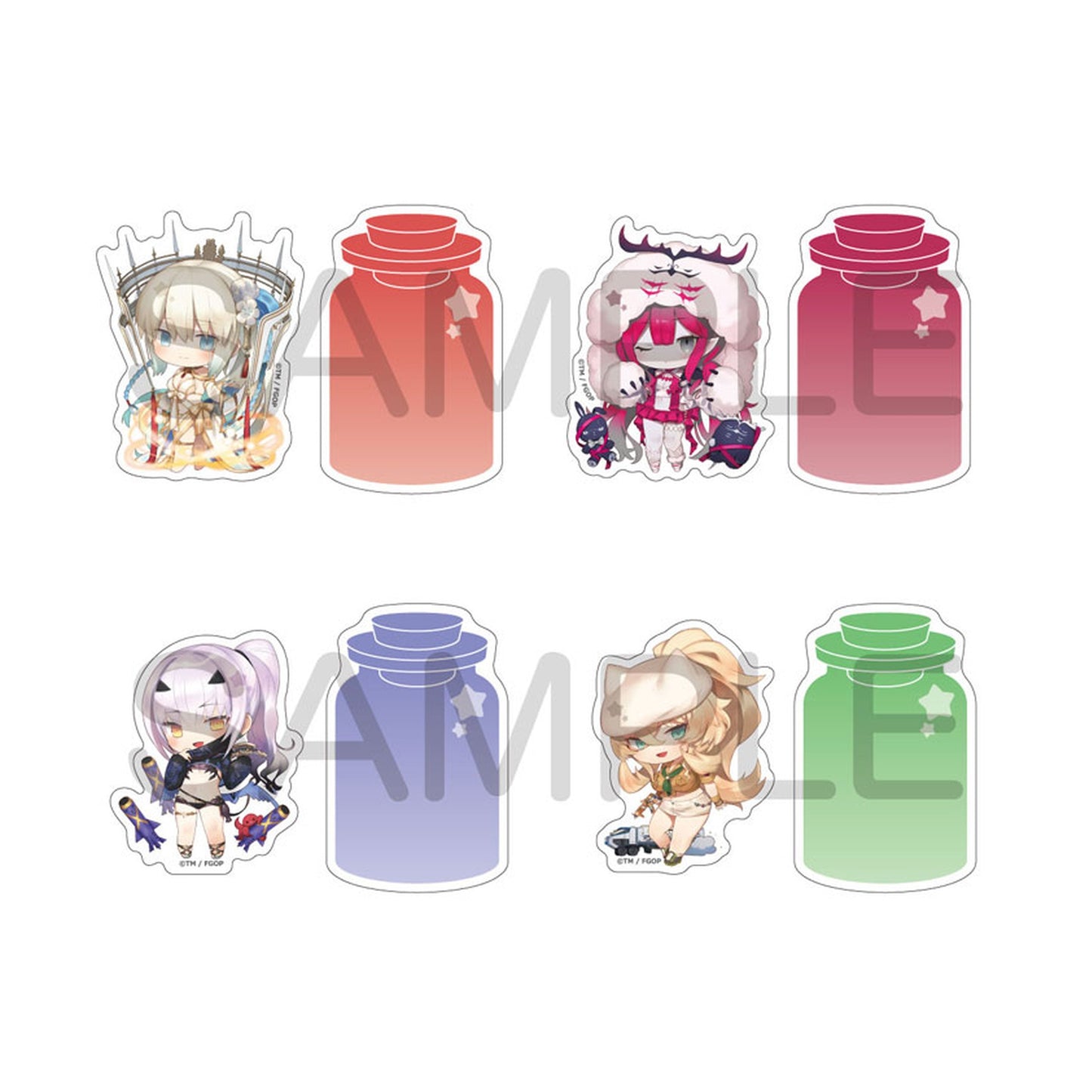 Fate/Grand Order CharaToria Sticker Set Vol.5 12Pack BOX - Image 1