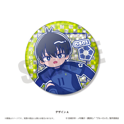 TV Anime Bluelock Trading Hologram Tin Badge Nyutoro Vol.1 14 Pack Box - Image 1