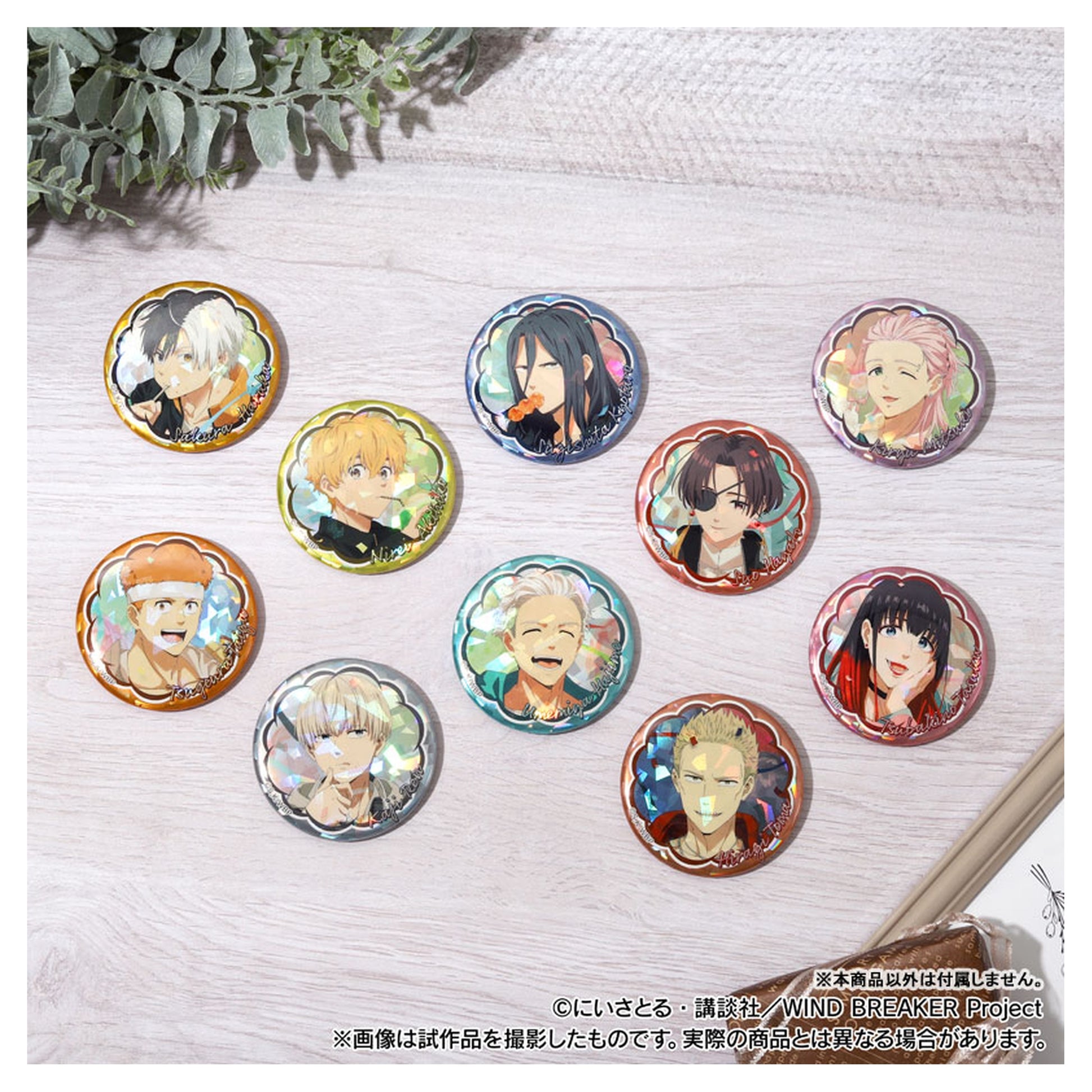 WIND BREAKER Hologram Chara Badge Collection 10Pack BOX - Image 1