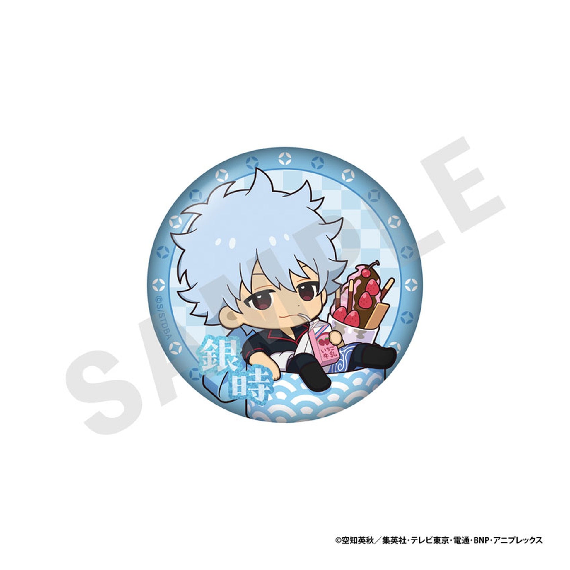 Gintama Trading Shiny Tin Badge 8Pack BOX - Image 1