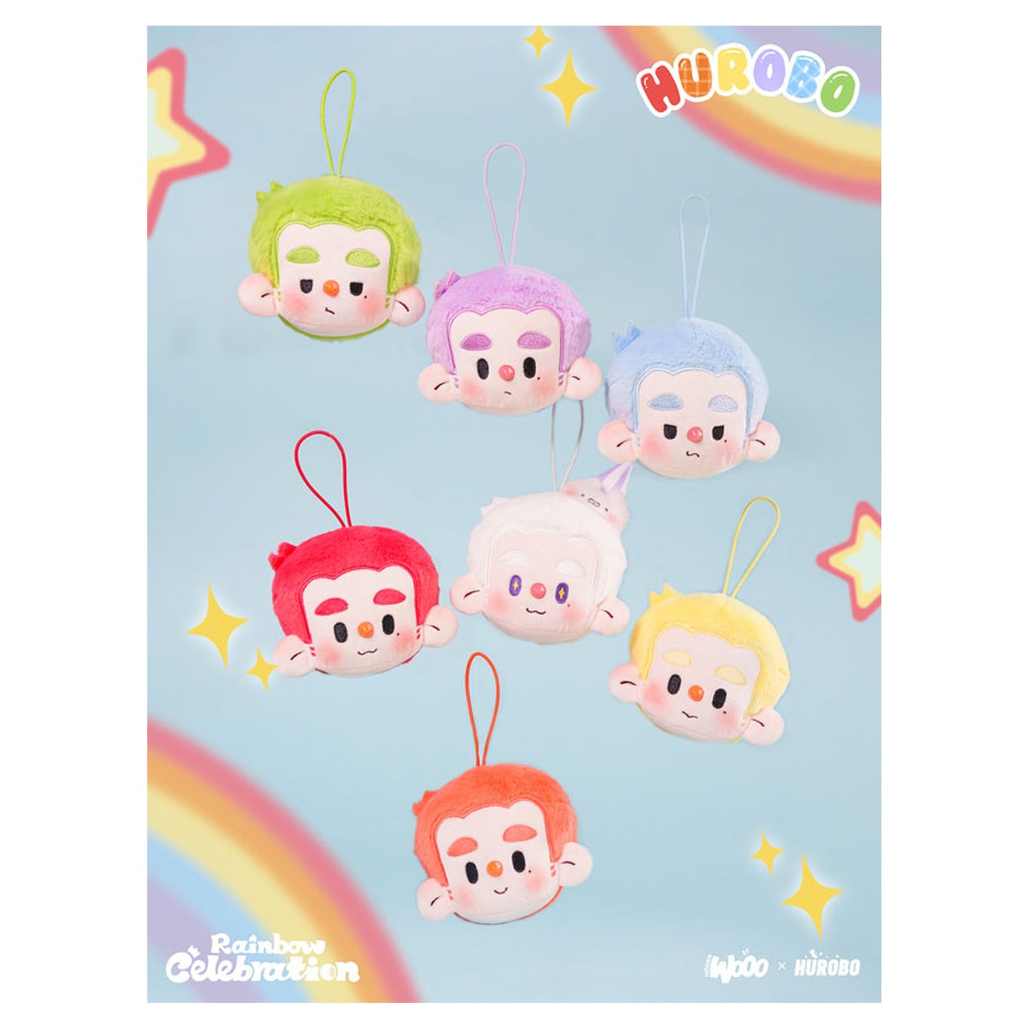 HUROBO Rainbow Celebration Series Trading Plush 6Pack BOX - Image 1
