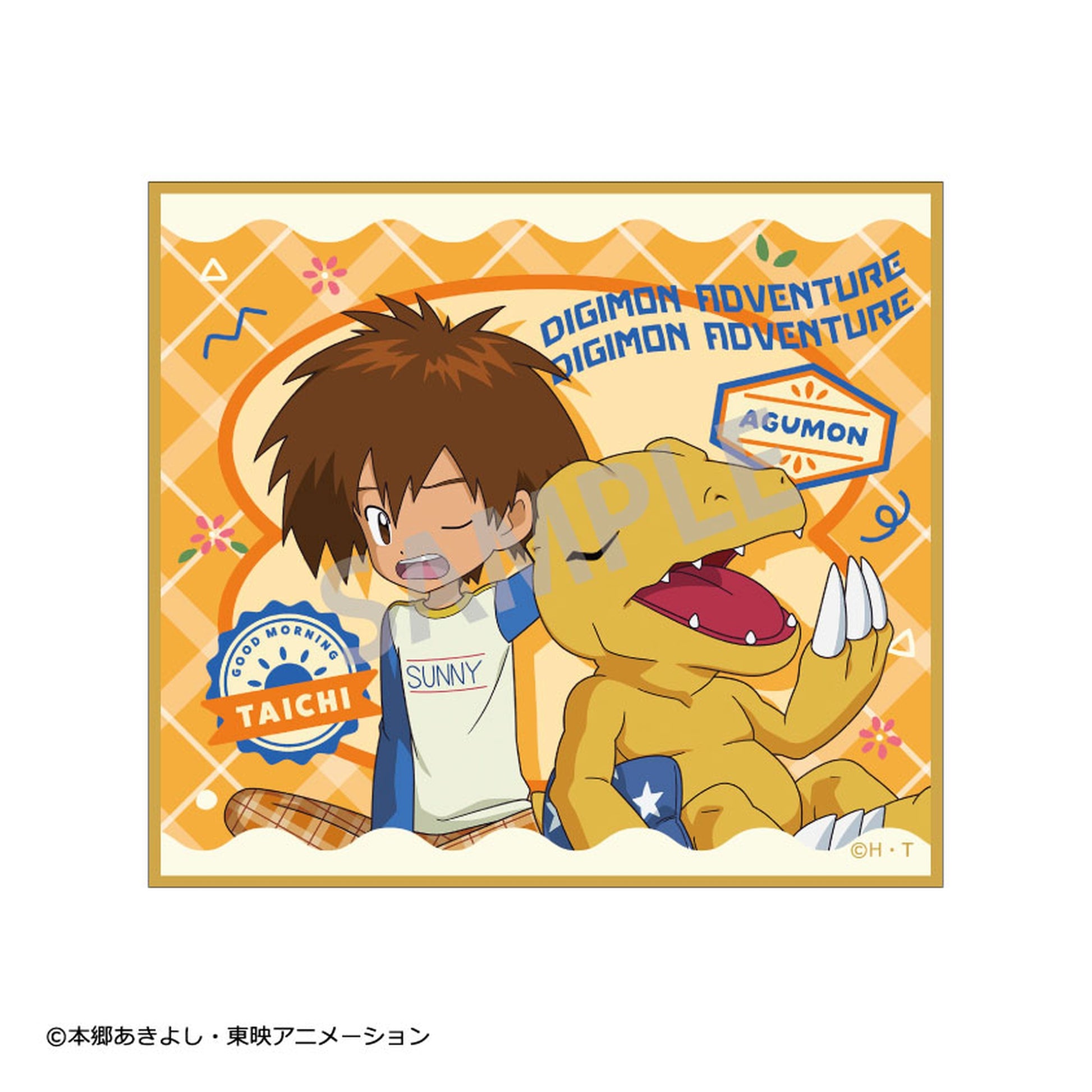 Digimon Adventure Trading Mini Shikishi Waking Up 12Item Set - Image 1
