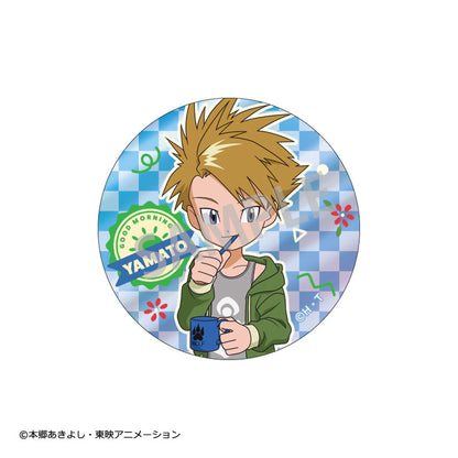 Digimon Adventure Trading Metallic Tin Badge vol.2 Waking Up 8Pack BOX - Image 1