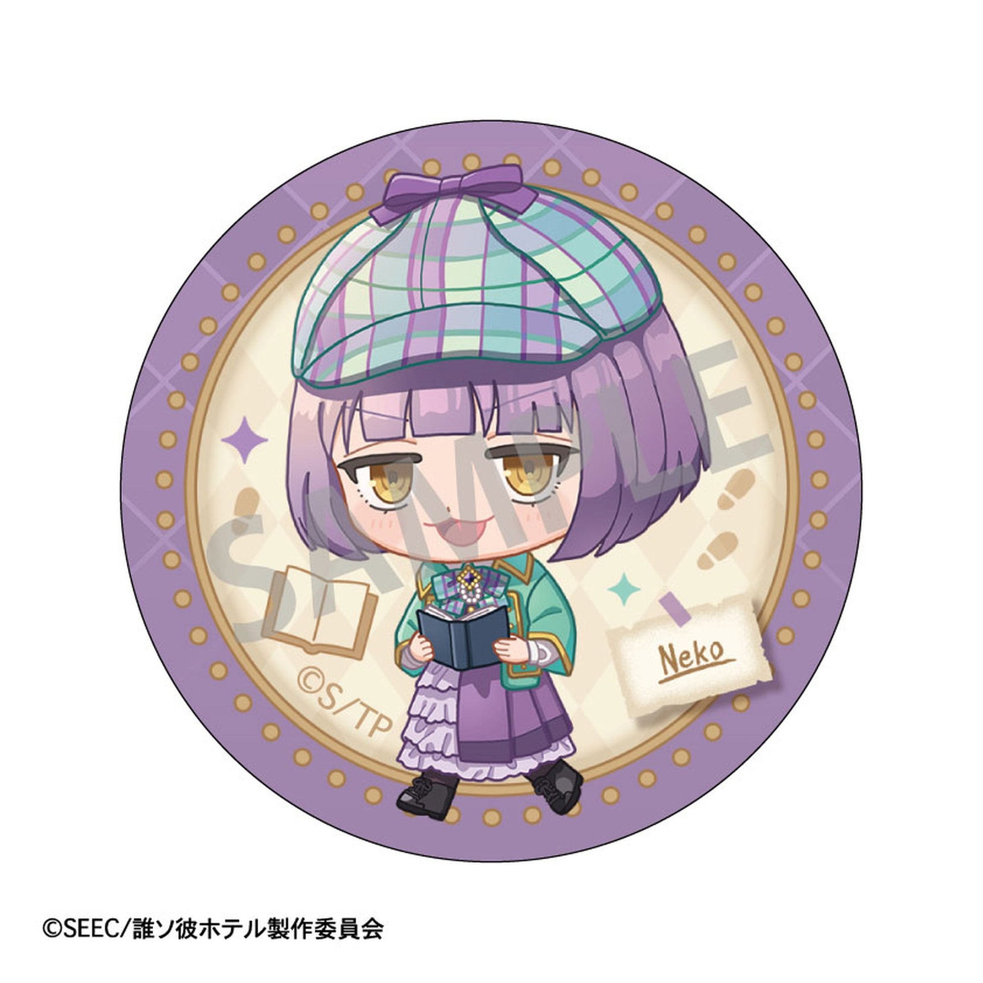 Tasokare Hotel Trading Tin Badge Detective New Illustration 6Pack BOX - Image 1